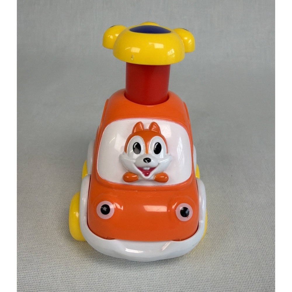 Silly‎ Racers from The Manhattan Toy Company Lot Of 2 Push & Go Cars Red Orange - Picture 2 of 13